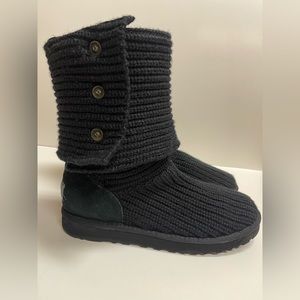 UGG Classic Cardy Knit Black